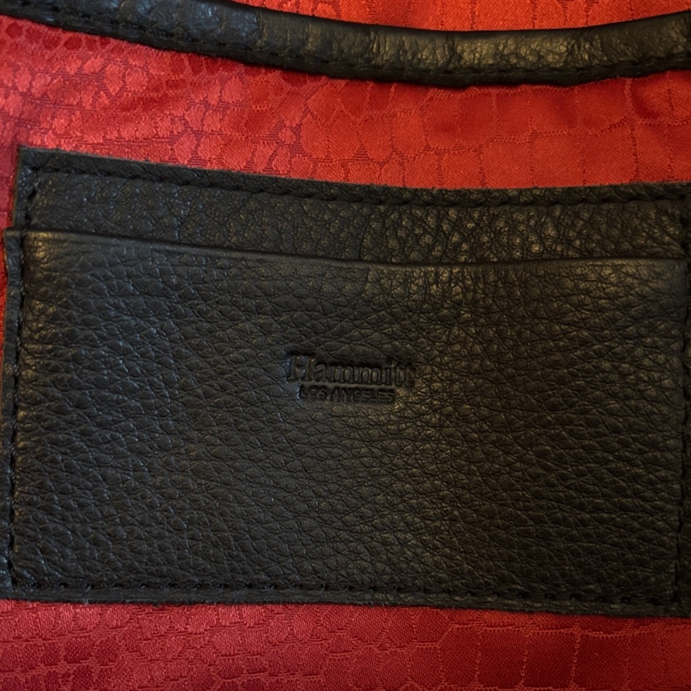 Hammit Black Leather Women’s Backpack - Picture 3 of 5